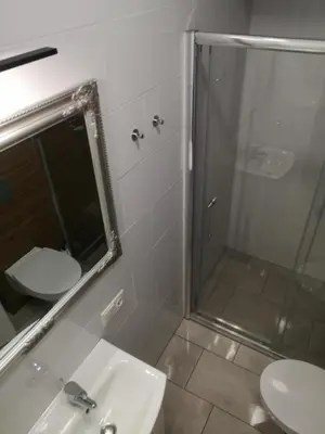 Łazienka w obiekcie Apartamenty Lawendowy Zakątek 2