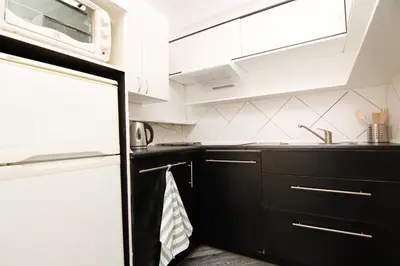 Kuchnia lub aneks kuchenny w obiekcie Blue River - Niedzwiedzia