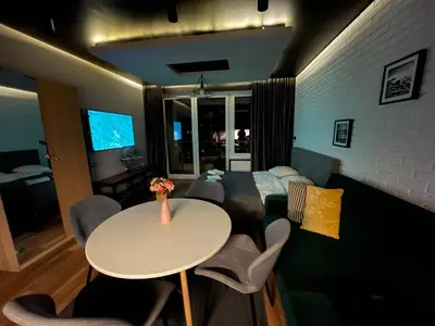 Część wypoczynkowa w obiekcie Apartaments 24 Premium Green
