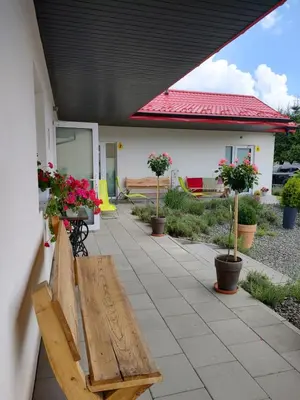 Ogród w obiekcie Pokoje Pod Gruszą -osobne wejścia