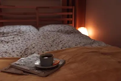 Łóżko lub łóżka w pokoju w obiekcie Apartament 3