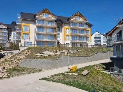 Budynek, w którym mieści się apartament