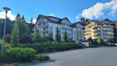 Budynek, w którym mieści się apartament