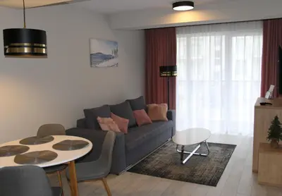 Część wypoczynkowa w obiekcie Apartament Czarna Góra S26