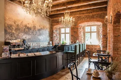 Część wypoczynkowa w obiekcie Zamek Sarny - Schloss Scharfeneck
