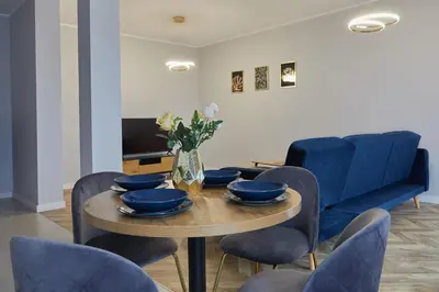 Część wypoczynkowa w obiekcie Przestronny Apartament