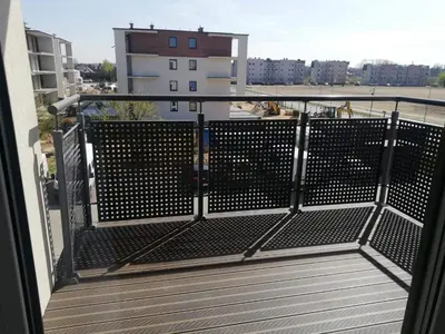 Balkon lub taras w obiekcie Przestronny Apartament