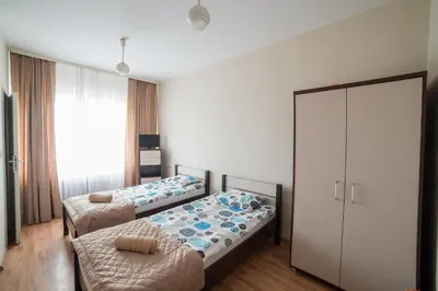 Łóżko lub łóżka w pokoju w obiekcie Strzelec Noclegi