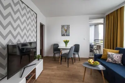 Telewizja i/lub zestaw kina domowego w obiekcie Star4You II Apartments