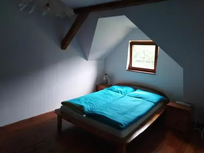 Łóżko lub łóżka w pokoju w obiekcie Rancho Vaquera