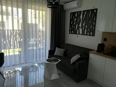 Część wypoczynkowa w obiekcie Apartament Wrocław Centrum Dorzecze Legnickiej