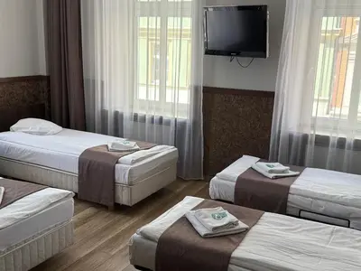 Łóżko lub łóżka w pokoju w obiekcie Dolnośląski