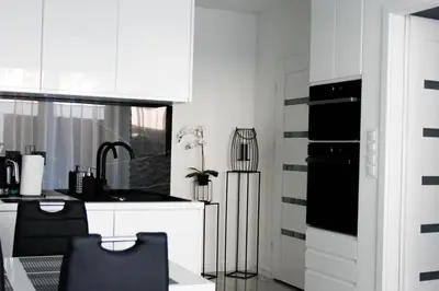 Kuchnia lub aneks kuchenny w obiekcie Apartament Wrocław Centrum Galeria Magnolia