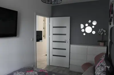 Telewizja i/lub zestaw kina domowego w obiekcie Apartament Wrocław Centrum Galeria Magnolia