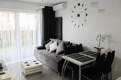 Część wypoczynkowa w obiekcie Apartament Wrocław Centrum Galeria Magnolia