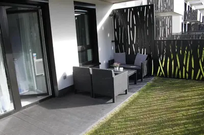 Część wypoczynkowa w obiekcie Apartament Wrocław Centrum Galeria Magnolia