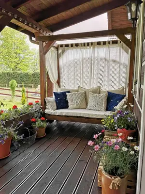 Balkon lub taras w obiekcie Górska Latarnia
