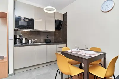 Kuchnia lub aneks kuchenny w obiekcie Exclusive Apartments Marina by Noclegi Renters