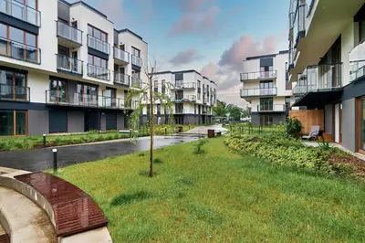 Budynek, w którym mieści się apartament