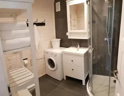 Łazienka w obiekcie Domkiwturawie pl