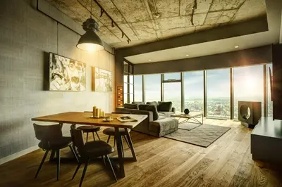 Część wypoczynkowa w obiekcie Apartamenty Sky Tower