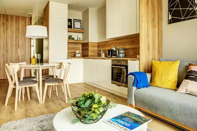 Kuchnia lub aneks kuchenny w obiekcie Apartamenty Sky Tower