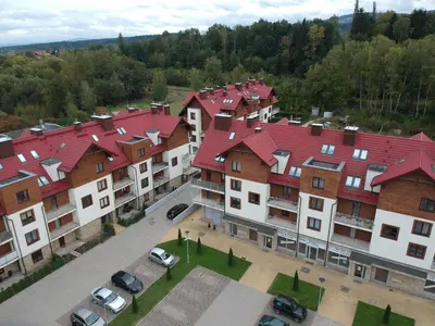Budynek, w którym mieści się apartament