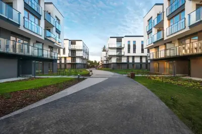 Budynek, w którym mieści się apartament