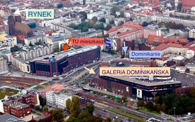 Widok na miasto Wrocław z tego apartamentu