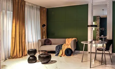 Część wypoczynkowa w obiekcie Green Apartament parking free