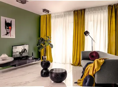 Telewizja i/lub zestaw kina domowego w obiekcie Green Apartament parking free