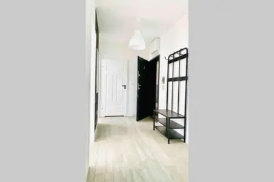 Łóżko lub łóżka w pokoju w obiekcie Legnica Apartament 53m2 Delux 6