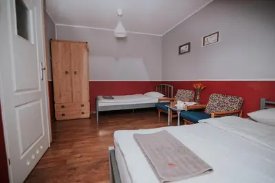 Łóżko lub łóżka w pokoju w obiekcie Agroturystyka Małgosia