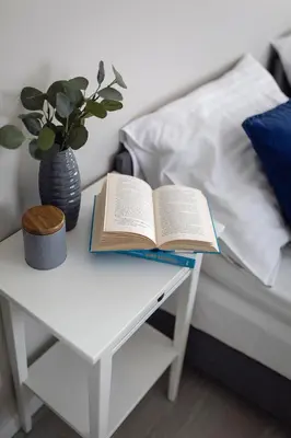 Łóżko lub łóżka w pokoju w obiekcie Apartamenty-Kudowa z pięknym widokiem i balkonem
