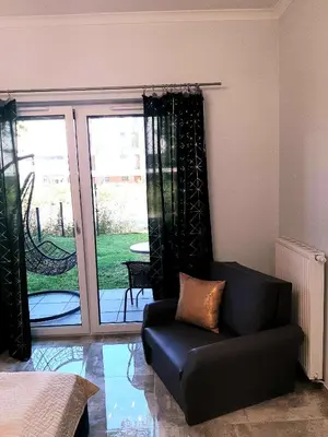 Część wypoczynkowa w obiekcie Na Grobli 20 Apartament z ogródkiem