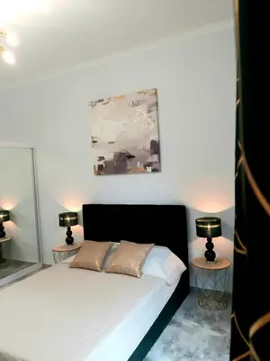 Łóżko lub łóżka w pokoju w obiekcie Na Grobli 20 Apartament z ogródkiem