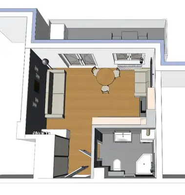 Kuchnia lub aneks kuchenny w obiekcie Apartament harmonic aparts