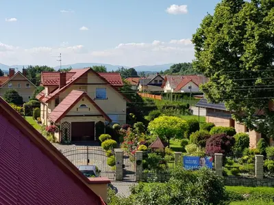 Budynek, w którym mieści się apartament