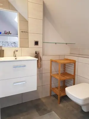 Łazienka w obiekcie Dom nad jeziorem