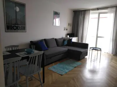 Część wypoczynkowa w obiekcie Apartament Wrocław przy Rynku