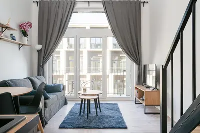 Część wypoczynkowa w obiekcie RentPlanet - Apartamenty Zarembowicza