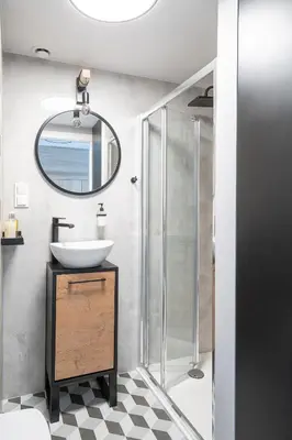 Łazienka w obiekcie RentPlanet - Apartamenty Zarembowicza