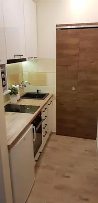 Kuchnia lub aneks kuchenny w obiekcie Mieszkanie Jednopokojowe, ul Dworcowa, Centrum, Parking Gratis!!!