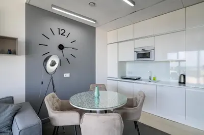 Kuchnia lub aneks kuchenny w obiekcie RentPlanet - Apartament Sky Tower