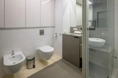 Łazienka w obiekcie RentPlanet - Apartament Sky Tower