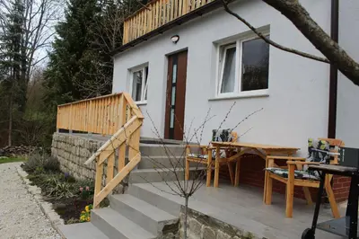 Balkon lub taras w obiekcie Noclegi Różanka