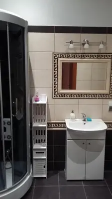 Łazienka w obiekcie Apartamencik na Doby - Lubin