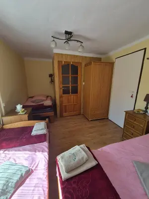 Łóżko lub łóżka w pokoju w obiekcie Agroturystyka Zacisze