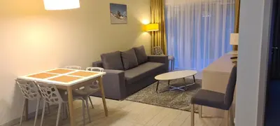 Część wypoczynkowa w obiekcie Apartament Czarna Góra S6