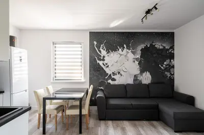 Część wypoczynkowa w obiekcie RentPlanet - Apartamenty Na Grobli